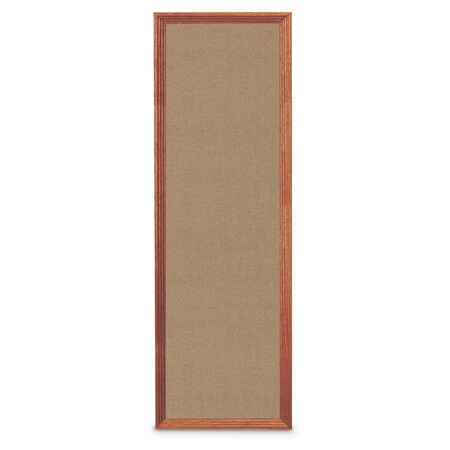 United Visual Products Slim Style Indoor Enclosed Corkboard, 24 UVRDS23SBH-WHITE-KEYLIME